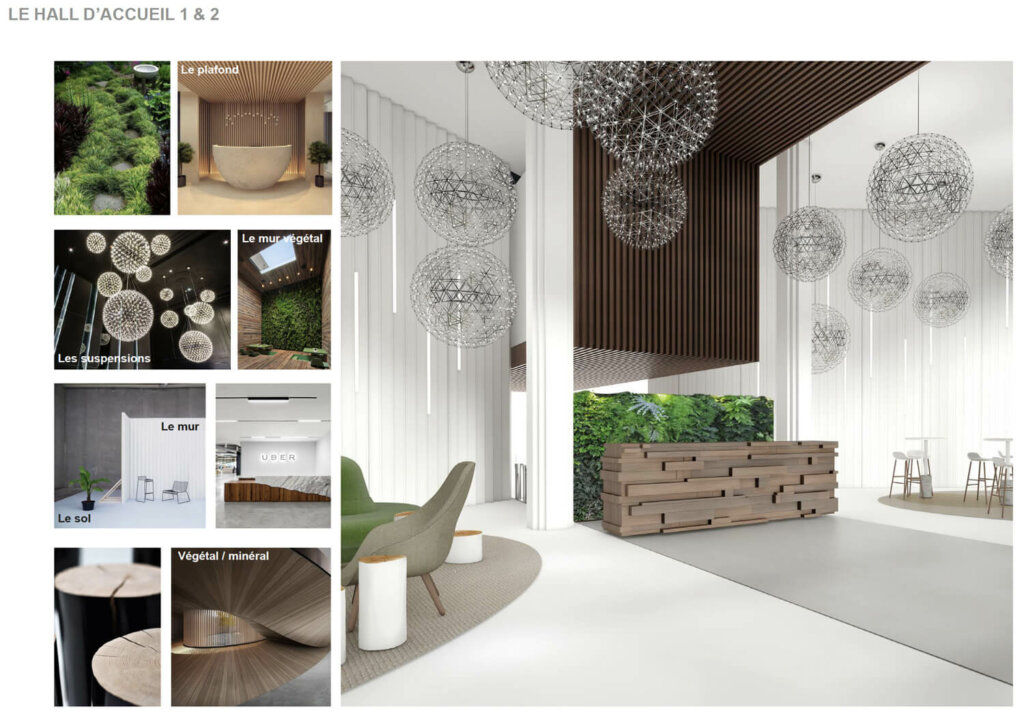 Parties communes de bureaux à Nanterre - POK architectureb